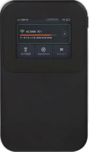 MR5Gの本体。画面右下の「メニュー」から操作します