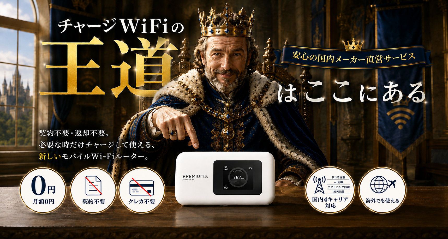 チャージWiFiの王道はここにある｜安心の国内メーカー直営サービス